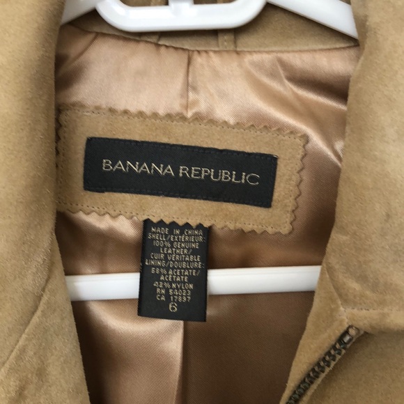 Banana republic tan suede jacket - Picture 2 of 4